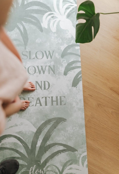 Slow Down Yoga Mat for Kids
